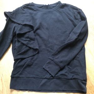 Splendid ruffle sweatshirt